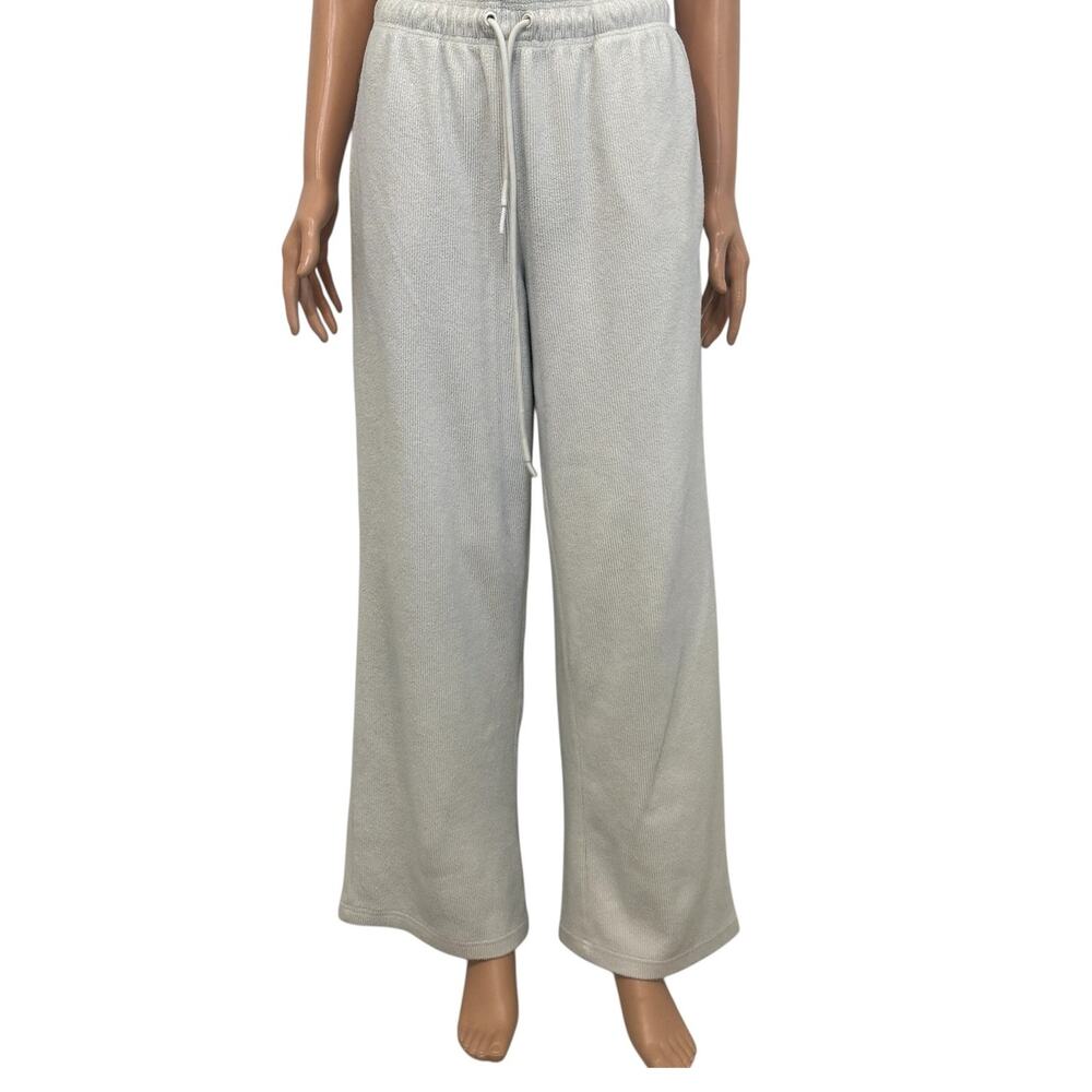Fabletics medium ribbed brushed lounge casual straight leg pant P4 3265